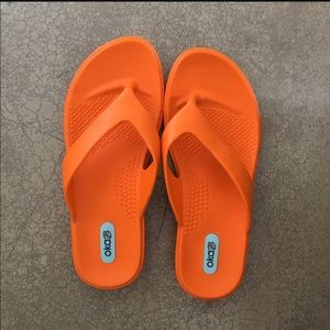 Oka-B orange flip flops